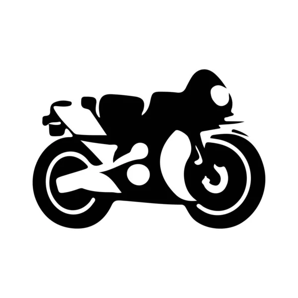 Progettazione Del Vettore Del Logo Del Motociclo Disegno Del Motociclo — Vettoriale Stock