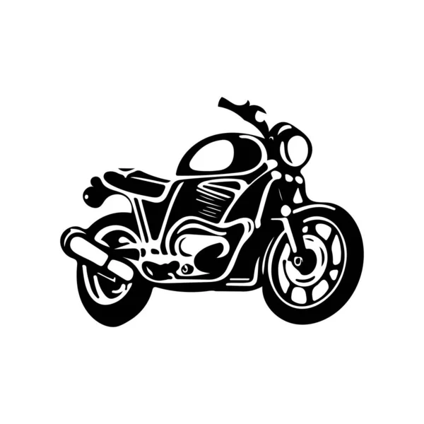 Σχεδιασμός Φορέα Λογότυπο Μοτοσικλέτας Μοτοσικλέτα Σχέδιο Σχέδιο Χέρι — Διανυσματικό Αρχείο