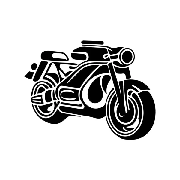 Σχεδιασμός Φορέα Λογότυπο Μοτοσικλέτας Μοτοσικλέτα Σχέδιο Σχέδιο Χέρι — Διανυσματικό Αρχείο