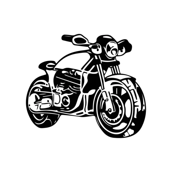 Diseño Del Vector Del Logotipo Motocicleta Diseño Motocicleta Con Estilo — Archivo Imágenes Vectoriales