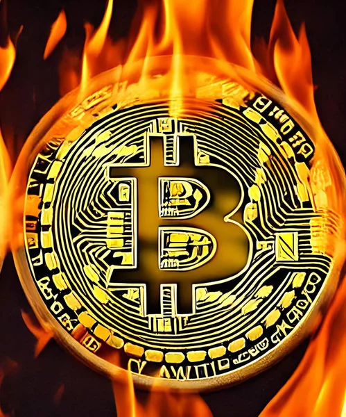 Bitcoin illüstrasyonu. Sayfalar ve web dekorasyonu veya diğer tasarımlar için uygun. E-ticaret kavramı.