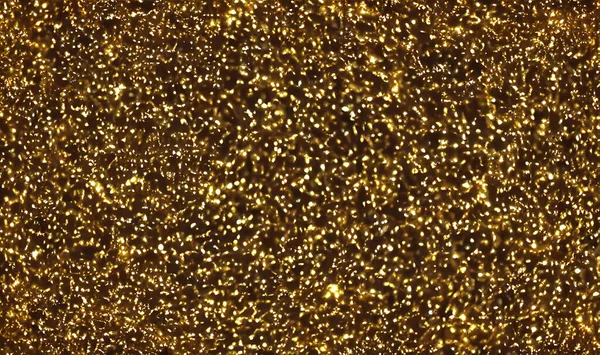 Gold glitter, gold particles on black background, Magic gold dust and glare. Happy new year holiday concept. Golden rain. Abstract falling golden lights.