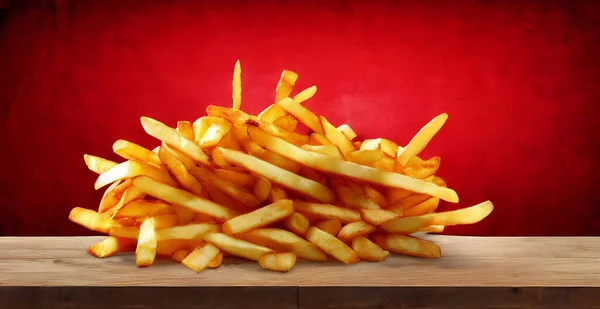 Köstliche Heiße Und Knusprige Bratkartoffeln Fast Food Und Restaurantprodukte Leckere — Stockfoto