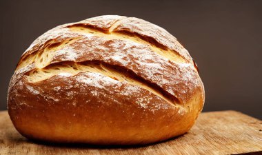 Fırın. Geleneksel taze sıcak ekmek. Ekmek yakın çekim. Lezzetli ekmekle fırın. Altın kabuklu taze pişmiş ekmek..