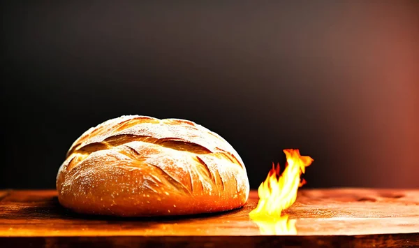 Φούρνος Παραδοσιακό Ζεστό Μαγειρεμένο Ψωμί Ψωμί Κοντά Γυρίσματα Φούρνος Νόστιμο — Φωτογραφία Αρχείου