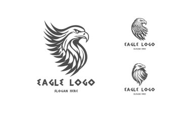 Kartal logo vektörü. Şekillendirilmiş grafik kartal logo şablonu.