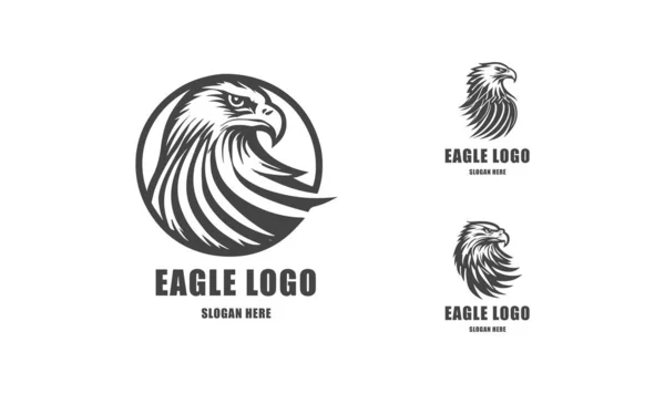 イーグルロゴベクトル 様式化されたグラフィック鷲鳥のロゴテンプレート — ストックベクタ