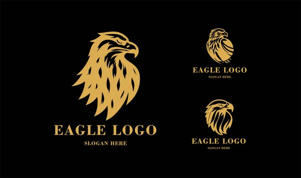 Вектор Логотипу Eagle Стилізований Шаблон Логотипу Птаха Орла — стоковий вектор