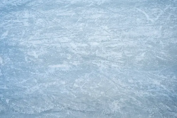 Поверхность Катка Близка Крупный План Текстуры Льда Открытом Катке Стоковое Фото