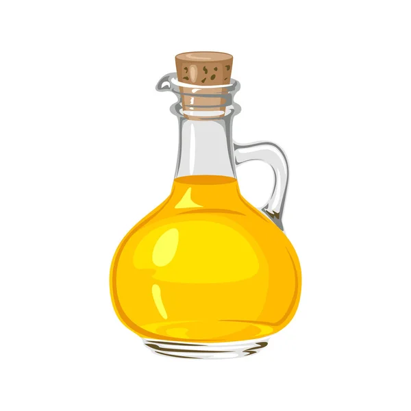 Oil Bottle Icon Vector Cartoon Flat Illustration — Stock Vector