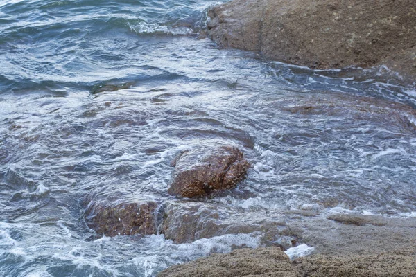 Інфрачервоне Зображення Гірських Порід Знайдених Вздовж Пляжу — стокове фото