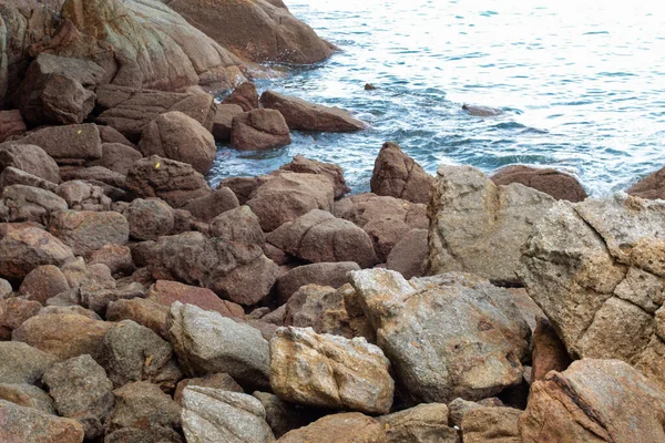 Immagine Infrarossi Delle Rocce Trovate Lungo Spiaggia — Foto Stock