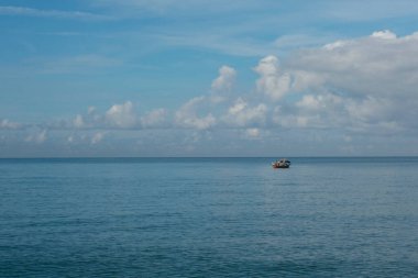 Kumsaldaki güneşli günün kızılötesi görüntüsü..