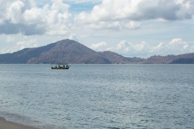 Kumsaldaki güneşli günün kızılötesi görüntüsü..