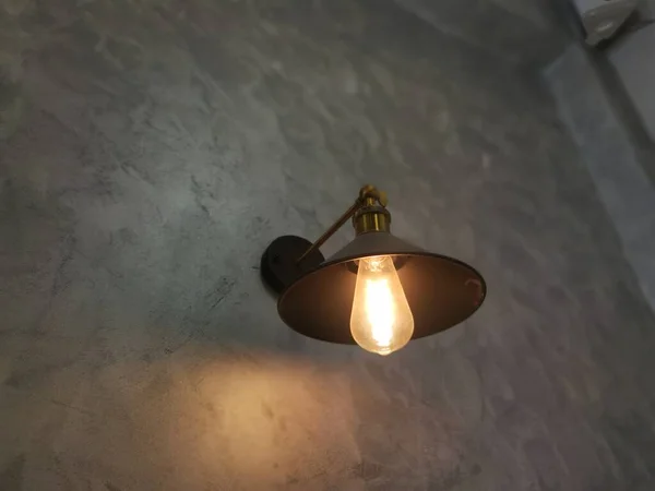 Egyfalú Lámpa Világít Tér — Stock Fotó