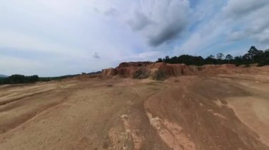 walking on the barren and dry land 