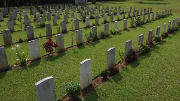 Perak Malaysia April 2023 Νεκροταφείο Taiping War Είναι Τελικός Τόπος — Αρχείο Βίντεο