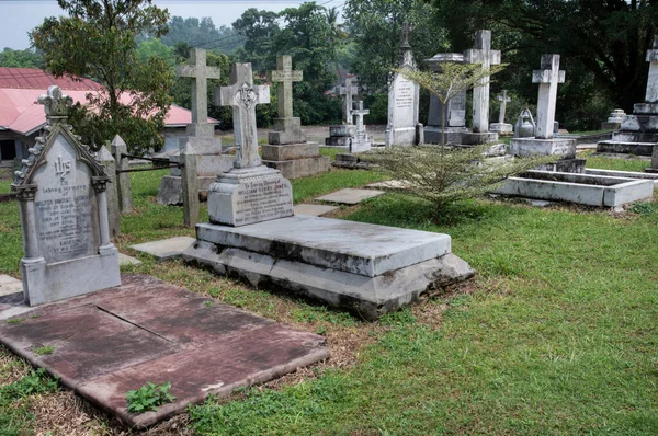 Перак Малайзія Травня 2023 Красиве Ранкове Небо Навколо Кладовища Церкві — стокове фото