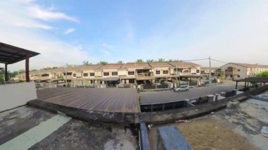 Sokaktaki değişen havanın hızlandırılmış görüntüleri