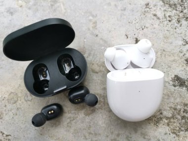 wireless earbuds and its charging case