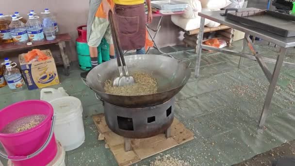 Selangor Malaysia July 2023 Footage Making Selling Customer Buying Rice — Stock Video