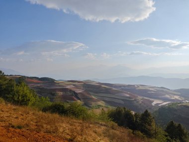 DongChuan, Çin tarım manzarası manzarası..