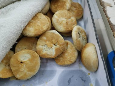 Geleneksel Çin kokulu Heong bezelye bisküvileri..