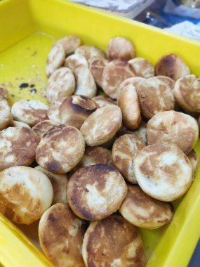 Geleneksel Çin kokulu Heong bezelye bisküvileri..