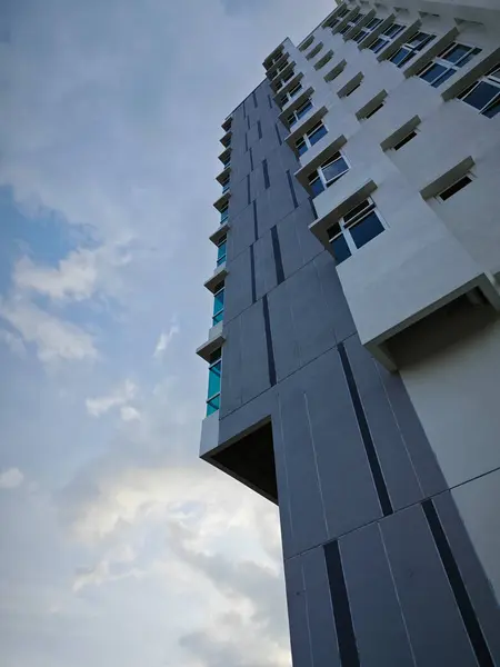 stock image Georgetown,Penang. August 2024, 11: Architectural man-made building and garden scene around Batu Ferringhi Residence 2 Condominium at Batu Ferringhi area.