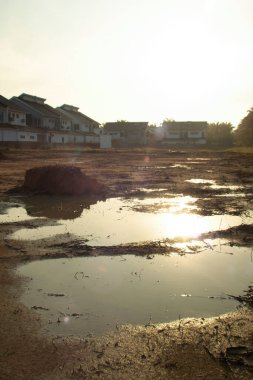 Yerleşim alanının dışındaki bataklık manzarasının kızılötesi görüntüsü.. 