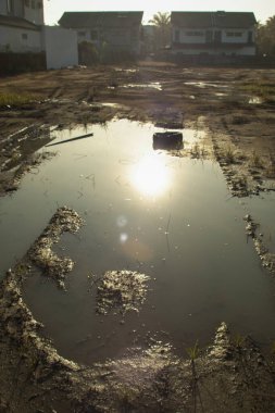 Yerleşim alanının dışındaki bataklık manzarasının kızılötesi görüntüsü.. 