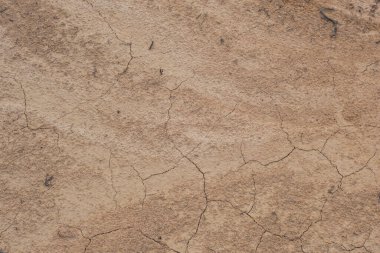 Kurumuş toprak yüzeyinin şekli ve dokusu sıcak havaya bağlı.. 