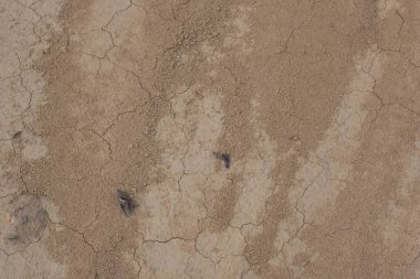 Kurumuş toprak yüzeyinin şekli ve dokusu sıcak havaya bağlı.. 