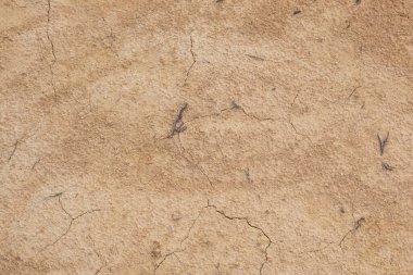 Kurumuş toprak yüzeyinin şekli ve dokusu sıcak havaya bağlı.. 