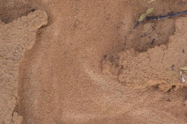 Kurumuş toprak yüzeyinin şekli ve dokusu sıcak havaya bağlı.. 