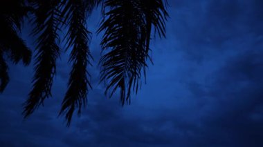 Gece ile mavi saat arasındaki uzaklık, altın ve mavi saat gökyüzü görüntüsü. 