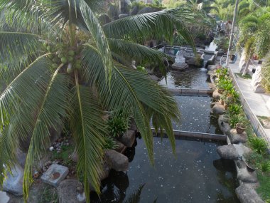 Sitiawan, Perak, Malezya. 30 Temmuz 2025: Kg Pasir Panjang, Kg koh 'taki tarihi Tua Pek Kong tapınağı civarında bulunan birkaç Çin ünlü tanrı heykelinin bahçedeki park sahnesini insan yaptı.. 