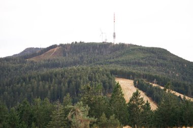 black forest tower on the hornisgrinde peak in autumn
