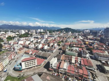 Malezya 'daki ipoh şehrinin manzarası