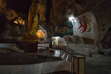 Ipoh, Malezya 'daki güzel Budist Çin mağarası tapınağı