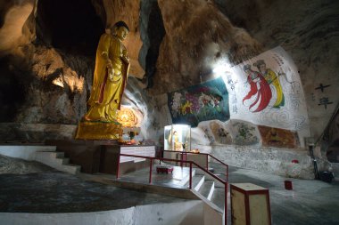 Ipoh, Malezya 'daki güzel Budist Çin mağarası tapınağı
