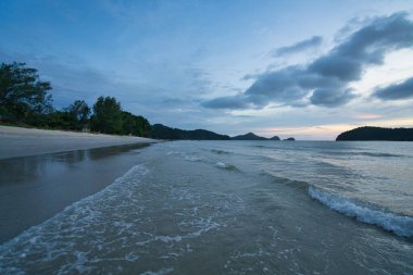 Langkawi 'de gün batımı, sığ sular, Malezya