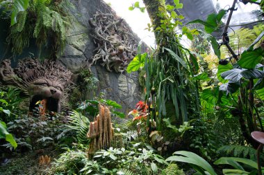 Güzel bir aslan oyması.