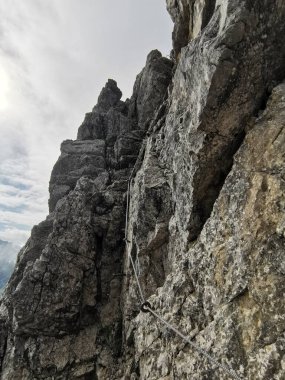 Ferrata üzerinden Mindelheimer Klettersteig