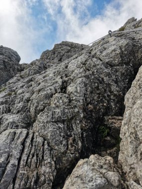 Ferrata üzerinden Mindelheimer Klettersteig