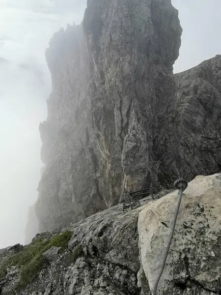 Ferrata üzerinden Mindelheimer Klettersteig