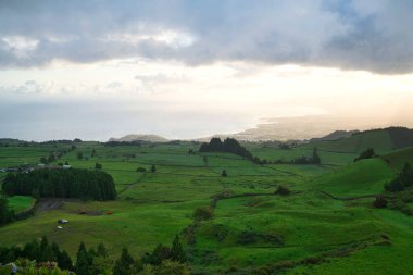 Sabah Sao Miguel 'in güzel manzarası