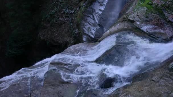 Waterfalls Kozica Vranica Mountain Bosnia Herzegovina — Stockvideo