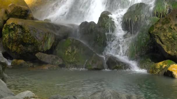 Menší Vodopád Ilomská Vlasická Hora Bosna Hercegovina — Stock video