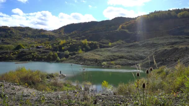 Lake Grahovcici Travnik Bosnië Herzegovina — Stockvideo